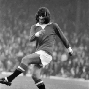 George Best of Manchester United. Manchester United v Arsenal, League Division One George Best of Manchester United. Manchester United v Arsenal, League Division One