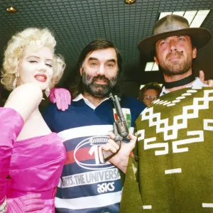 George Best at the opening of HMV Videozone in Northumberland Street, Newcastle