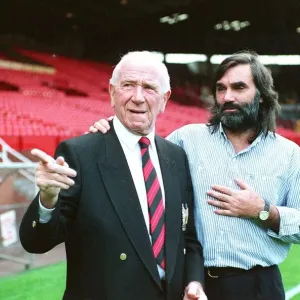 george best, former soccer player with sir matt busby. sept 90-7843 www george best, former soccer player with sir matt busby. sept 90-7843 www