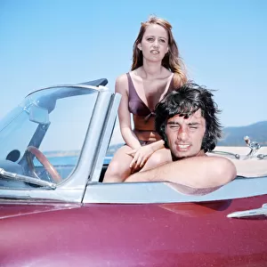 George Best and Susan George on holiday in Palma Nova, Majorca. Circa June 1969