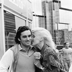 George Best and his wife Angie in London to promote Georges new autobiography "