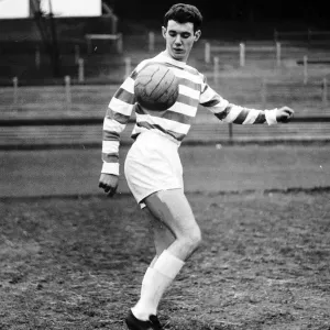 George Connelly Celtic footballer aged 16 years old February 1966 juggling ball Parkhead