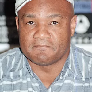 George Foreman at a press conference. 19th September 1990