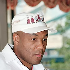George Foreman, tomorrow he is fighting Terry Anderson at the London Arena