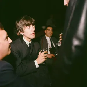 George Harrison of The Beatles, in Huddersfield. 29th November 1963