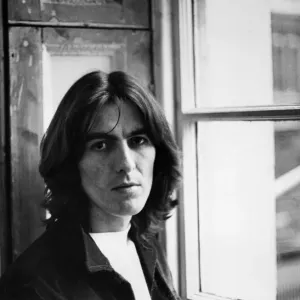 George Harrison of The Beatles pop group pictured at the Apple Headquarters in London George Harrison of The Beatles pop group pictured at the Apple Headquarters in London