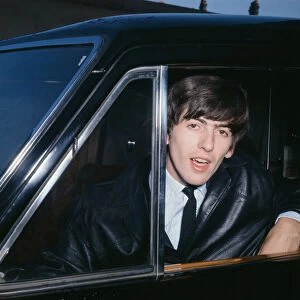George Harrison of The Beatles, in Porstmouth. 12th November 1963