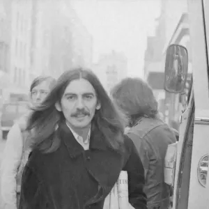 George Harrison in Birmingham City Centre before performing at the Town Hall George Harrison in Birmingham City Centre before performing at the Town Hall
