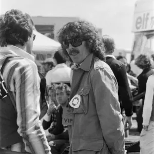 George Harrison at Silverstone 1977 Print George Harrison at Silverstone 1977 Print