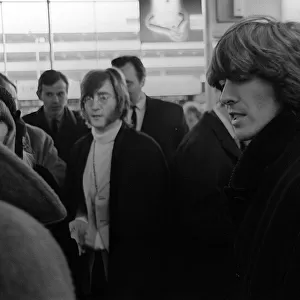 George Harrison and John Lennon off to India 15 February 1968