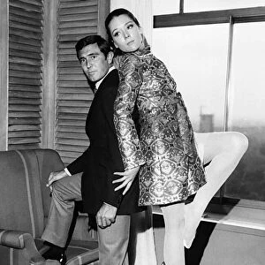 George Lazenby James Bond actor and Diana Rigg 1968 in film On Her Majestys Secret