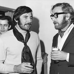George Lazenby (L) with Michael Caine 1969gqmagazineusa gqmagazineusa George Lazenby (L) with Michael Caine 1969gqmagazineusa gqmagazineusa