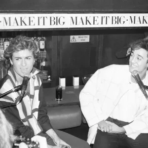 George Michael and Andrew Ridgeley, better known as the pop duo Wham George Michael and Andrew Ridgeley, better known as the pop duo Wham