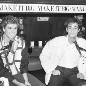 George Michael and Andrew Ridgeley, better known as the pop duo Wham George Michael and Andrew Ridgeley, better known as the pop duo Wham