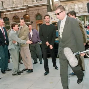 George Michael arriving at the Law Courts for his legal battle with Sony