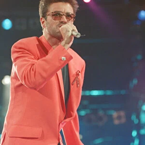 George Michael performs Somebody to Love at The Freddie Mercury Tribute concert at