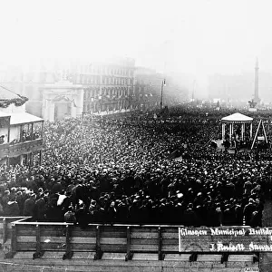 George Square Victorian Glasgow public ceremony for the laying of the foundation stone of