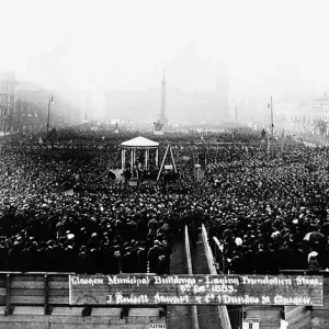 George Square Foundation Stone Laying Ceremony Print 00904