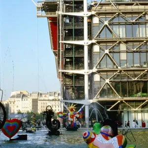 Georges Pompidou Centre, Paris, France. October 1985 Georges Pompidou Centre, Paris, France. October 1985