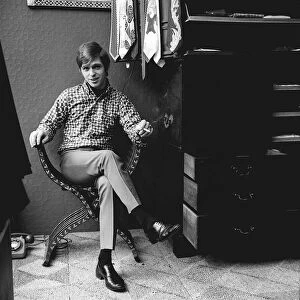 Georgie Fame Singer and Composer, March 1966 photographed in his new shirt bought