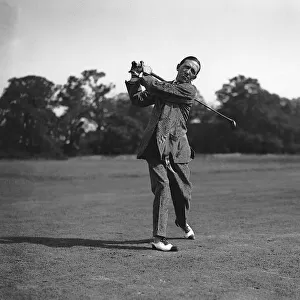 Gerald Du Maurier actor in Stage Golf Competition. The British actor