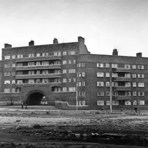 Gerard Gardens Print, Liverpool 1930s Tenement Block Gerard Gardens Print, Liverpool 1930s Tenement Block