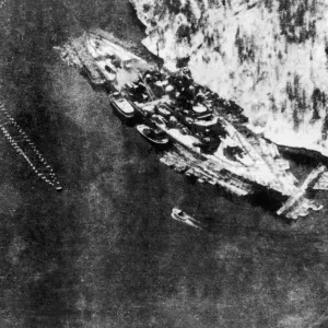 Tirpitz After Royal Navy Midget Submarine Attack Print Tirpitz After Royal Navy Midget Submarine Attack Print