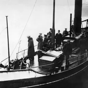 German Ex-Crown Prince Wilhelm seen here in exile in Holland. 28th November 1918 German Ex-Crown Prince Wilhelm seen here in exile in Holland. 28th November 1918