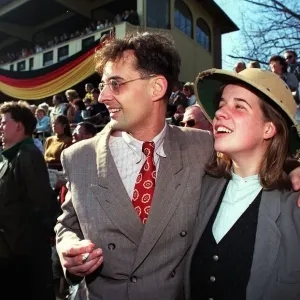 German horse race crowd 1990, February 1990 German horse race crowd 1990, February 1990