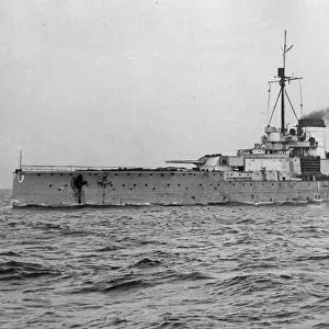 The German Imperial Battlecruiser SMS Seydlitz seen here during Operation ZZ