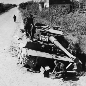 German Tiger Tank Print, 24th May 1945
