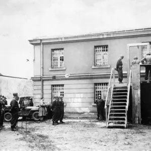 Three Germans are executed at a prison in Rheinbach for killing an American airman