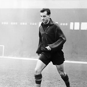 Gerry Byrne of Liverpool during training session, March 1959