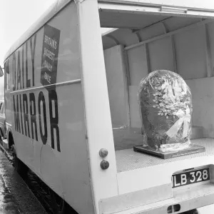 Giant Easter Egg more than three feet high and filled with 75 pounds of chocolate Giant Easter Egg more than three feet high and filled with 75 pounds of chocolate