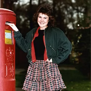 Gillian Kearney, actress from the TV programme Brookside. November 1987