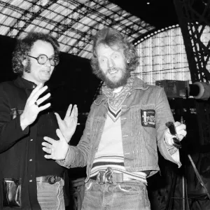 Ginger Baker (right), Drummer and founder of the rock band Cream, with Mel Bush Ginger Baker (right), Drummer and founder of the rock band Cream, with Mel Bush