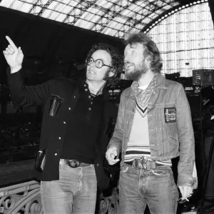 Ginger Baker (right), Drummer and founder of the rock band Cream, with Mel Bush Ginger Baker (right), Drummer and founder of the rock band Cream, with Mel Bush