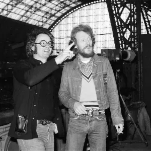 Ginger Baker (right), Drummer and founder of the rock band Cream, with Mel Bush Ginger Baker (right), Drummer and founder of the rock band Cream, with Mel Bush