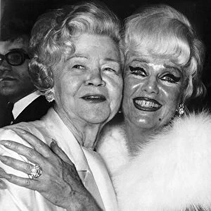 Ginger Rogers is congratulated by her mother, Lela Rogers, left