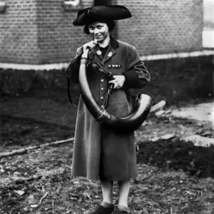 The Girl Horn Blower Print: Ripon's 12-Second Tradition The Girl Horn Blower Print: Ripon's 12-Second Tradition