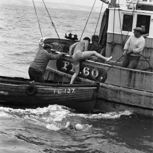 One girl and five men from Middlesbrough were making a bid to cross the Channel in both One girl and five men from Middlesbrough were making a bid to cross the Channel in both