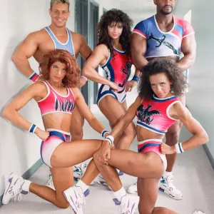 Gladiators Photocall. 20th June 1992. Cobra - Michael Willson Flame - Kimbra Gladiators Photocall. 20th June 1992. Cobra - Michael Willson Flame - Kimbra