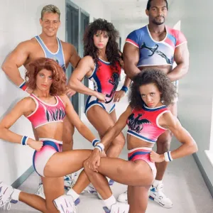 Gladiators Photocall. 20th June 1992. Cobra - Michael Willson Flame - Kimbra Gladiators Photocall. 20th June 1992. Cobra - Michael Willson Flame - Kimbra