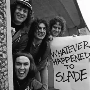Slade in Birmingham City Centre Print, 25th March 1977