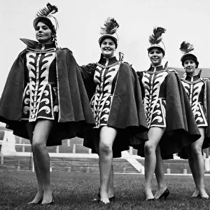 More glamour for Manchester United at Old Trafford, where the Unitedettes rehearsed at