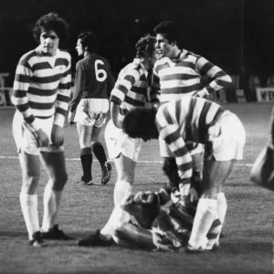 Print of Glasgow Rangers 0 v Celtic 1 match at Ibrox Stadium