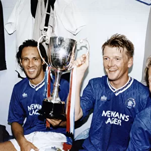 Glasgow Rangers celebrate after winning the Forum Cup. (Picture) L-R Mark Hateley