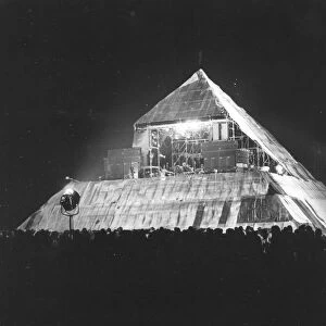Glastonbury Festival, Pilton, first pyramid stage at Pilton in 1971
