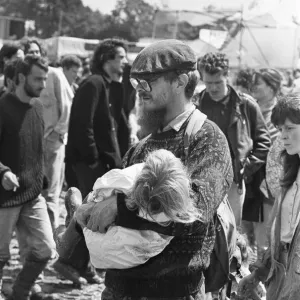 Glastonbury Festival, Pilton, Somerset. Picture shows scenes from the 1990 Glastonbury Festival, Pilton, Somerset. Picture shows scenes from the 1990