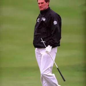 Glenn Hoddle Football September 98 England football coach playing golf Glenn Hoddle Football September 98 England football coach playing golf